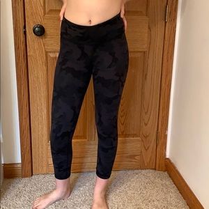 Lululemon black camo crop